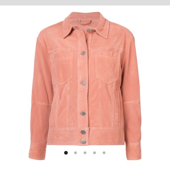 The Arrivals pink Lassen suede jacket worn twice - Picture 2 of 4